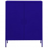 Armário de arrumação aço 80x35x101.5 cm azul-marinho 3