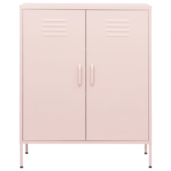 Armário de arrumação aço 80x35x101.5 cm rosa M 3