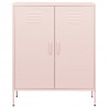 Armário de arrumação aço 80x35x101.5 cm rosa 3