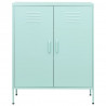 Armario de almacenamiento acero verde mint 80x35x101.5 cm 3