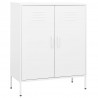 Armario almacenamiento acero blanco 80x35x101.5 cm 1