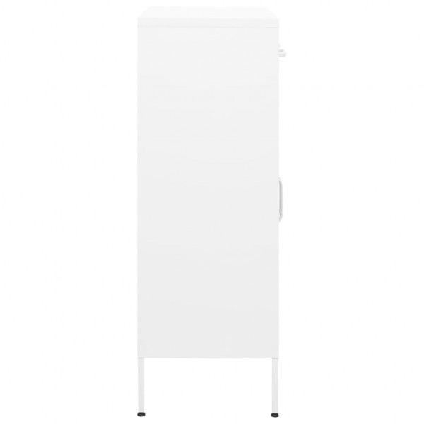 Armário de arrumação aço 80x35x101.5 cm branco M 4