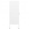 Armario almacenamiento acero blanco 80x35x101.5 cm 4