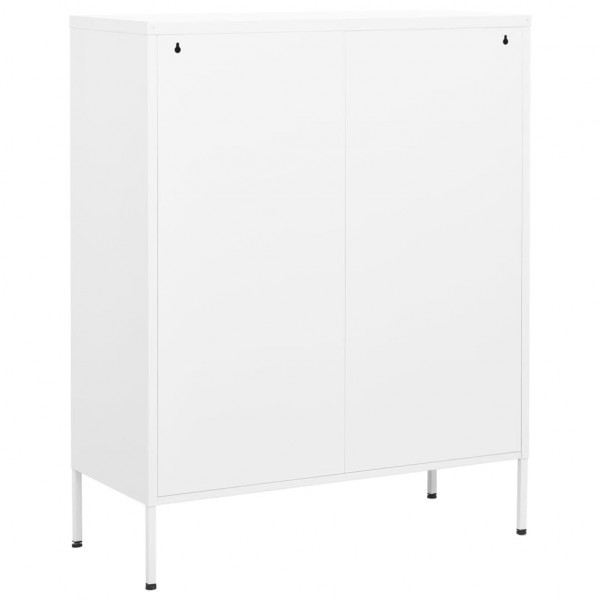Armário de arrumação aço 80x35x101.5 cm branco M 5