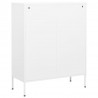 Armario almacenamiento acero blanco 80x35x101.5 cm 5