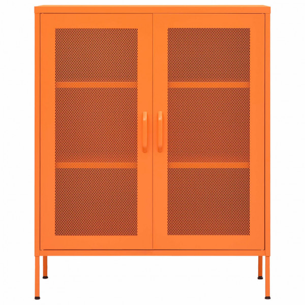 Armário de arrumação aço 80x35x101.5 cm laranja M 3
