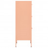 Armário de arrumação aço 42.5x35x101.5 cm rosa 4