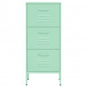 Armario de almacenamiento acero verde mint 42.5x35x101.5 cm 3