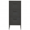 Armario de almacenamiento acero antracita 42.5x35x101.5 cm 3