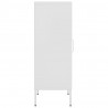 Armário de arrumação aço 42.5x35x101.5 cm branco 4