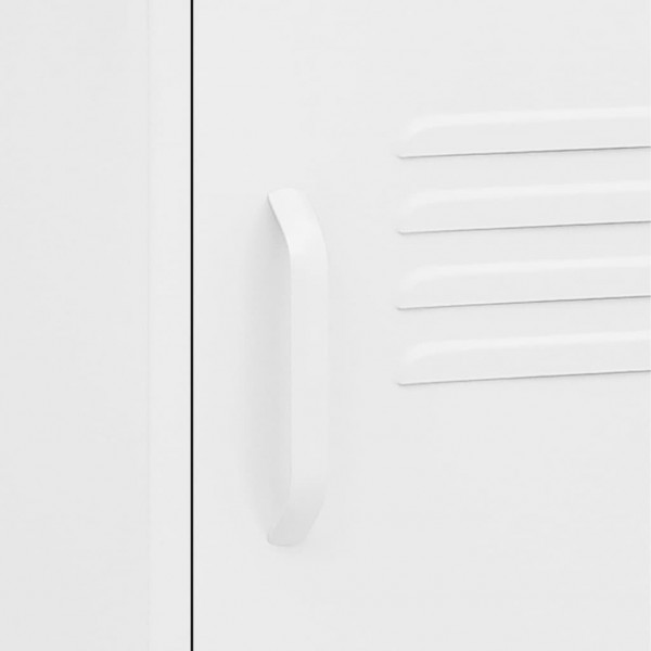 Mesa de cabeceira 35x35x51 cm aço branco M 3