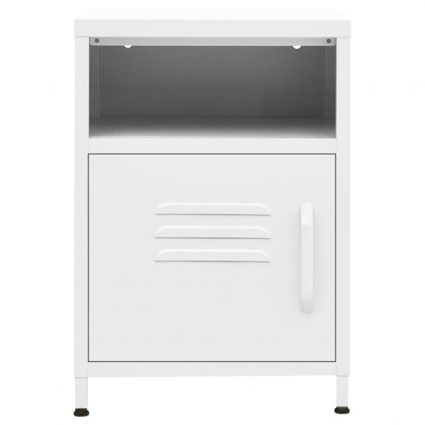 Mesa de cabeceira 35x35x51 cm aço branco M 3