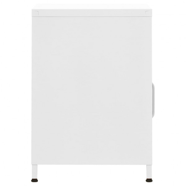 Mesa de cabeceira 35x35x51 cm aço branco M 4