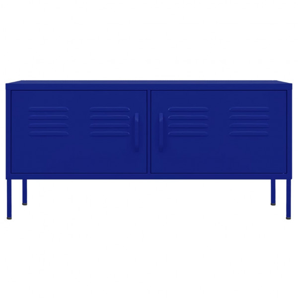 Mueble para TV de acero azul marino 105x35x50 cm M 5