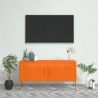 Mueble para TV de acero naranja 105x35x50 cm 1
