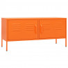 Mueble para TV de acero naranja 105x35x50 cm 2