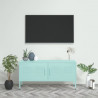 Mueble para TV de acero verde menta 105x35x50 cm 1