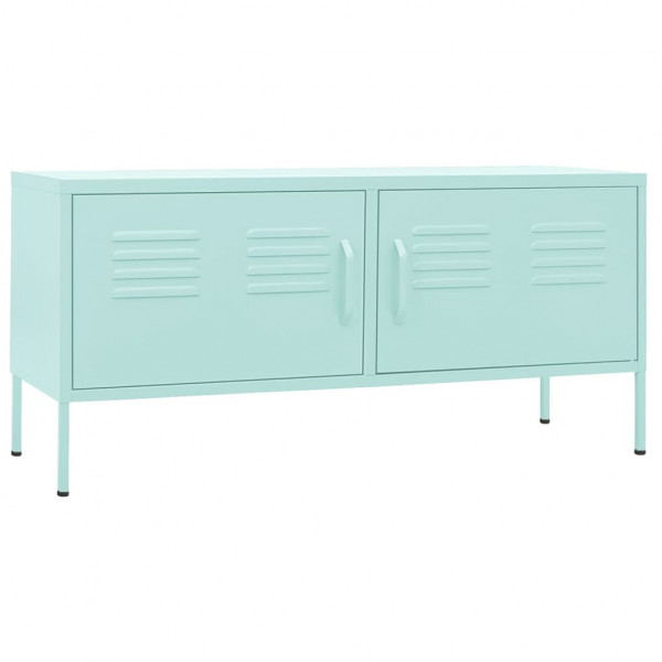 Mueble para TV de acero verde menta 105x35x50 cm M 2