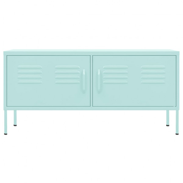 Mueble para TV de acero verde menta 105x35x50 cm M 5