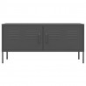 Mueble para TV de acero gris antracita 105x35x50 cm 5