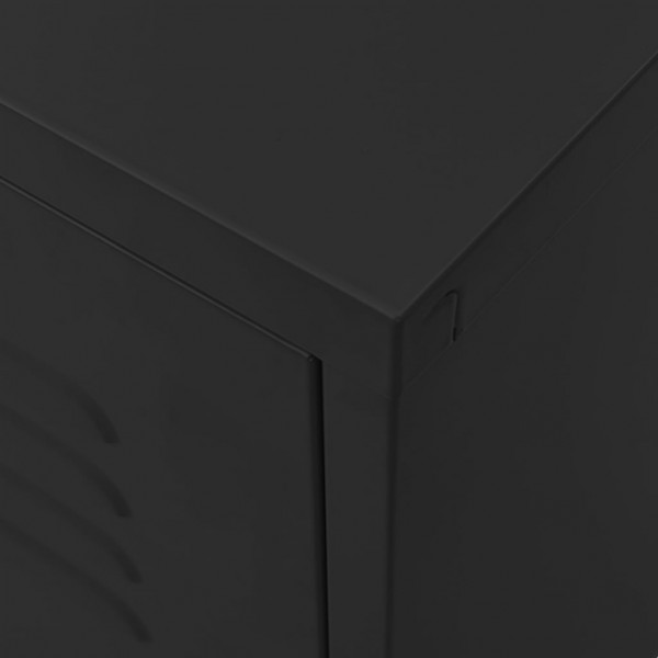 Mueble para TV de acero negro 105x35x50 cm M 3