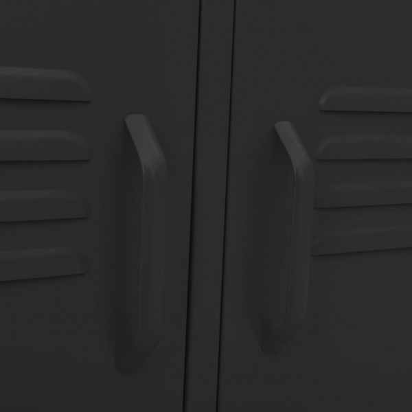 Móvel de TV aço 105x35x50 cm preto M 4