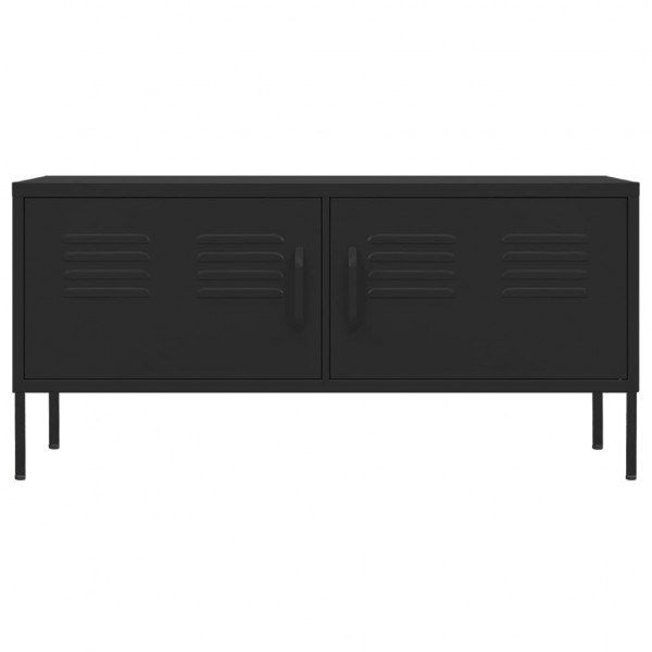 Mueble para TV de acero negro 105x35x50 cm M 5