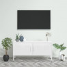 Mueble para TV de acero blanco 105x35x50 cm 1
