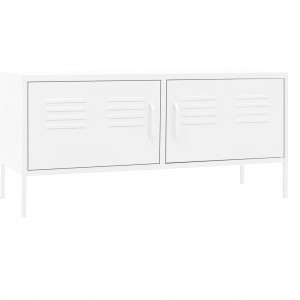 Móvel de TV aço 105x35x50 cm branco H