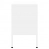 Mueble para TV de acero blanco 105x35x50 cm 4