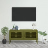 Móvel de TV aço 105x35x50 cm verde-azeitona 1