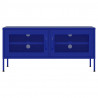 Mueble para TV de acero azul marino 105x35x50 cm 4