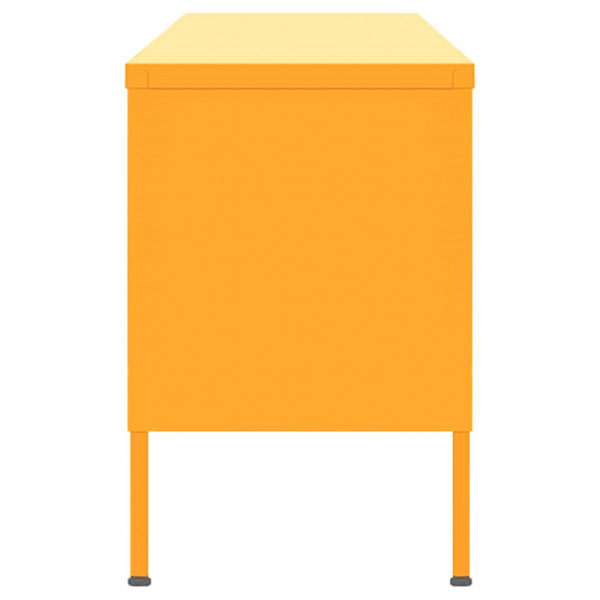 Móvel de TV aço 105x35x50 cm amarelo mostarda M 5