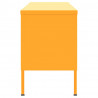 Mueble para TV de acero amarillo mostaza 105x35x50 cm 5