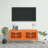 Mueble para TV de acero naranja 105x35x50 cm 1