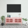 Móvel de TV aço 105x35x50 cm rosa 1