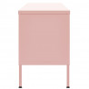 Mueble para TV de acero rosa 105x35x50 cm 5