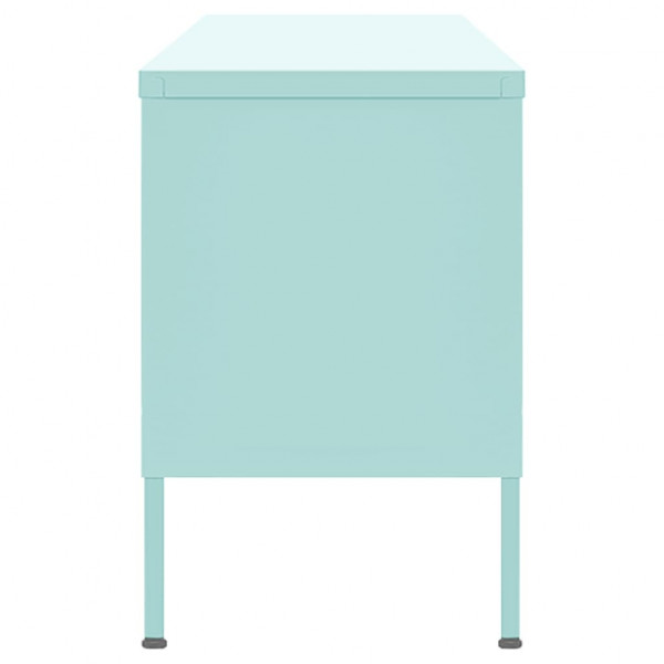 Mueble para TV de acero verde menta 105x35x50 cm M 5