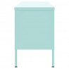 Mueble para TV de acero verde menta 105x35x50 cm 5