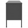 Mueble para TV de acero gris antracita 105x35x50 cm 5