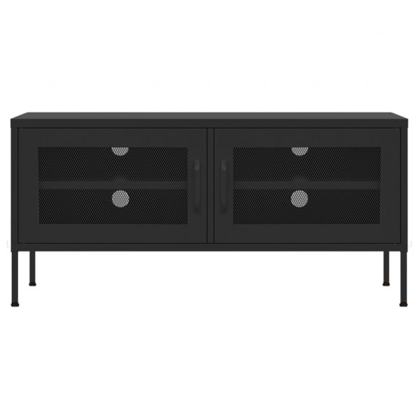 Móvel de TV aço 105x35x50 cm preto M 4