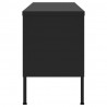 Mueble para TV de acero negro 105x35x50 cm 5