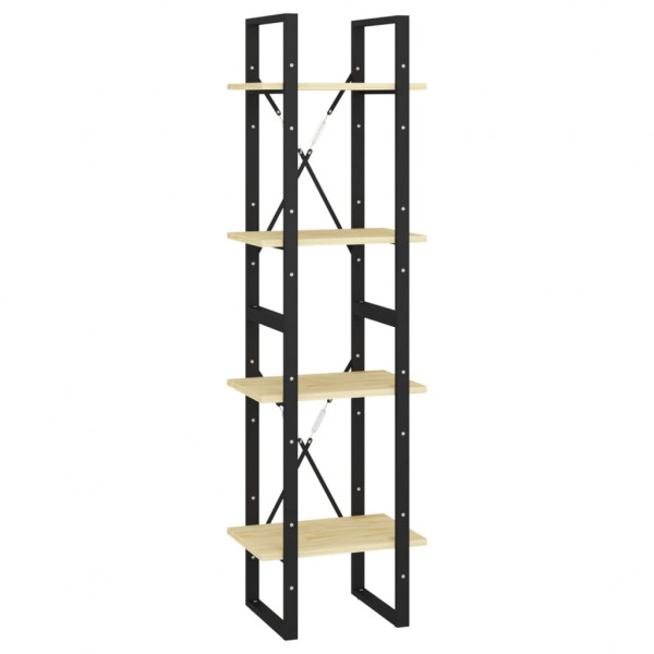 Estante com 4 prateleiras 40x30x140 cm pinho maciço M 2