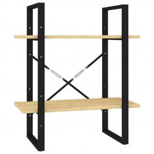 Estante com 2 prateleiras 60x30x70 cm pinho maciço H