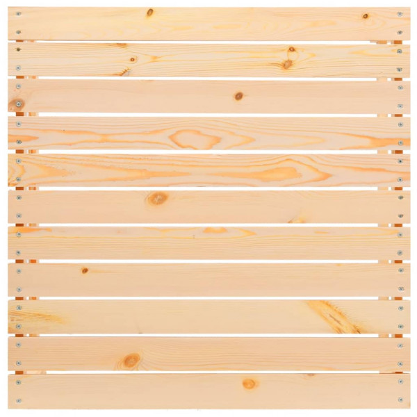 Muebles de jardín 3 piezas cojines madera maciza de pino crema M 5