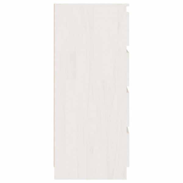 Armário de apoio pinho maciço 60x36x84 cm branco M 4