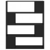 Estante/divisória 100x24x124 cm preto 5