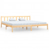 Estructura de cama madera maciza de pino Super King 180x200 cm 2