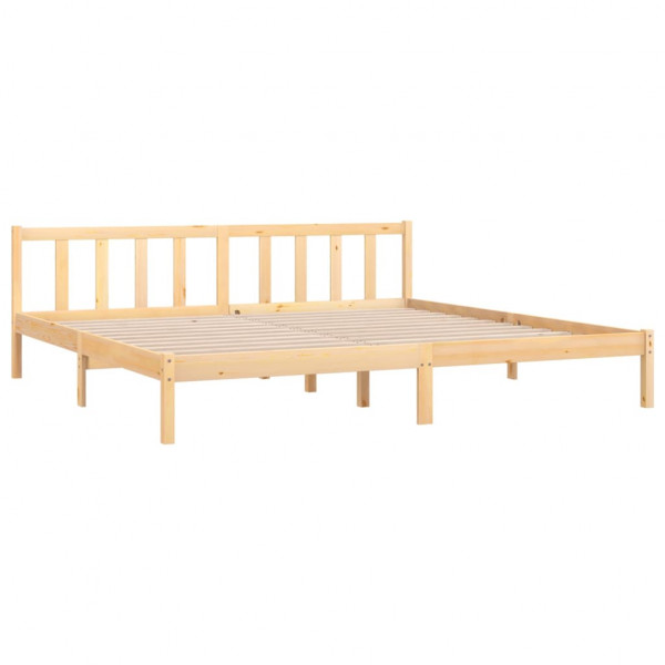 Estructura de cama madera maciza de pino Super King 180x200 cm M 3