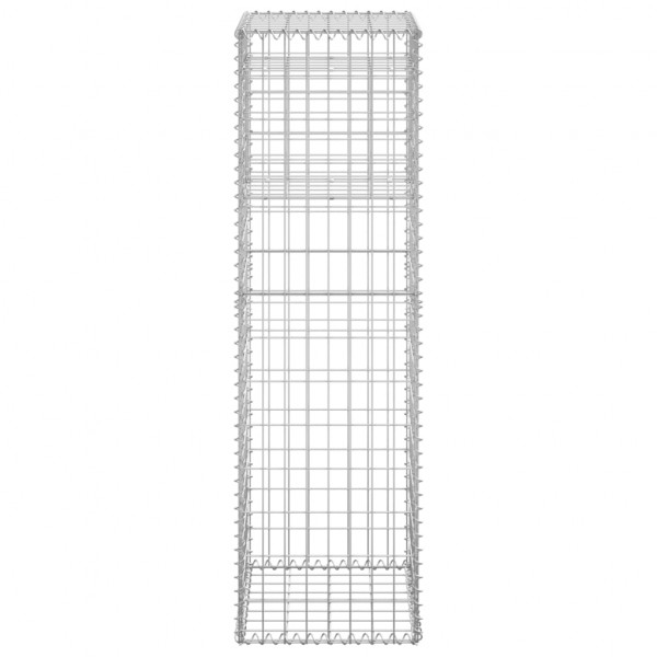 Cesta poste de gaviones de hierro 40x40x140 cm M 4
